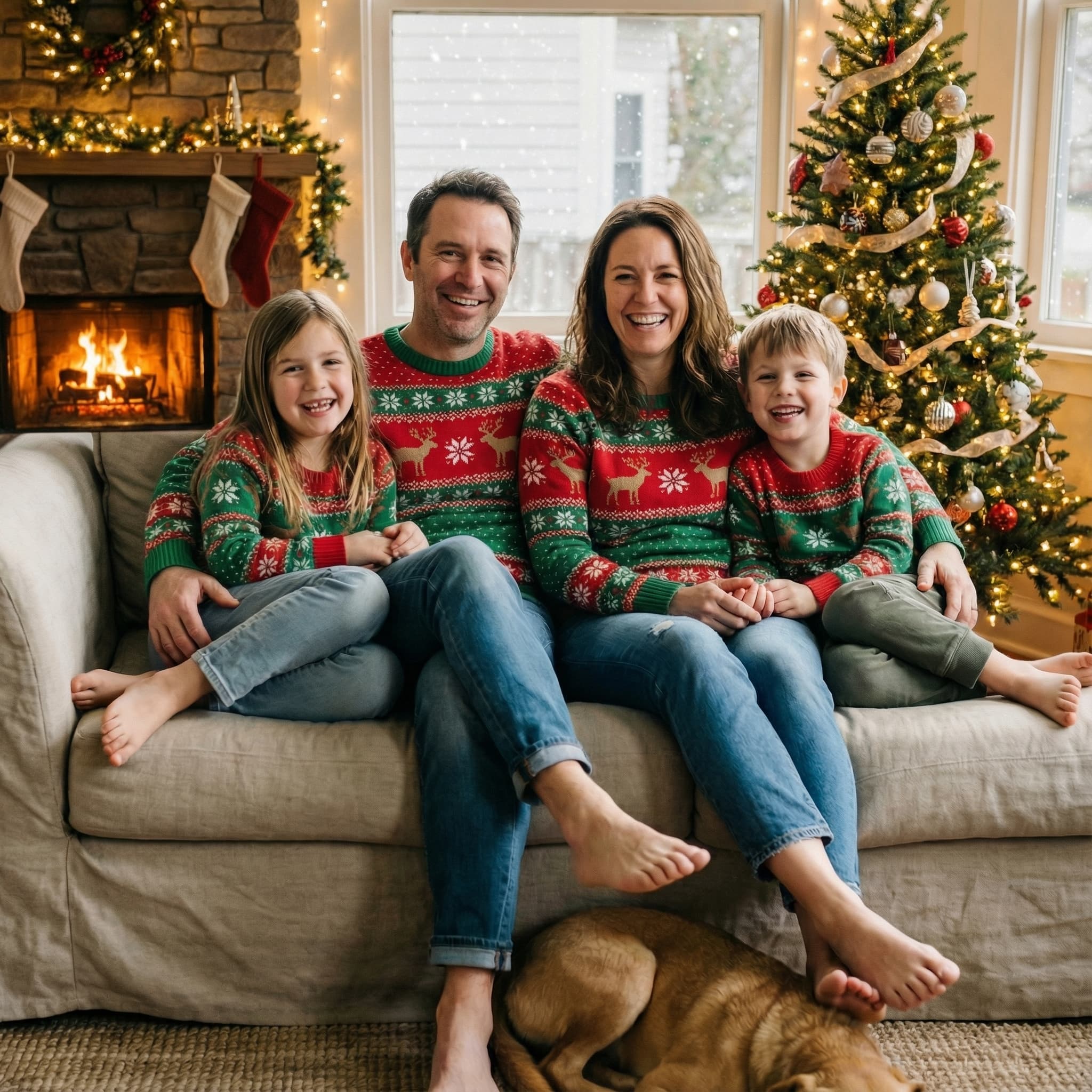 Family Holiday Portrait