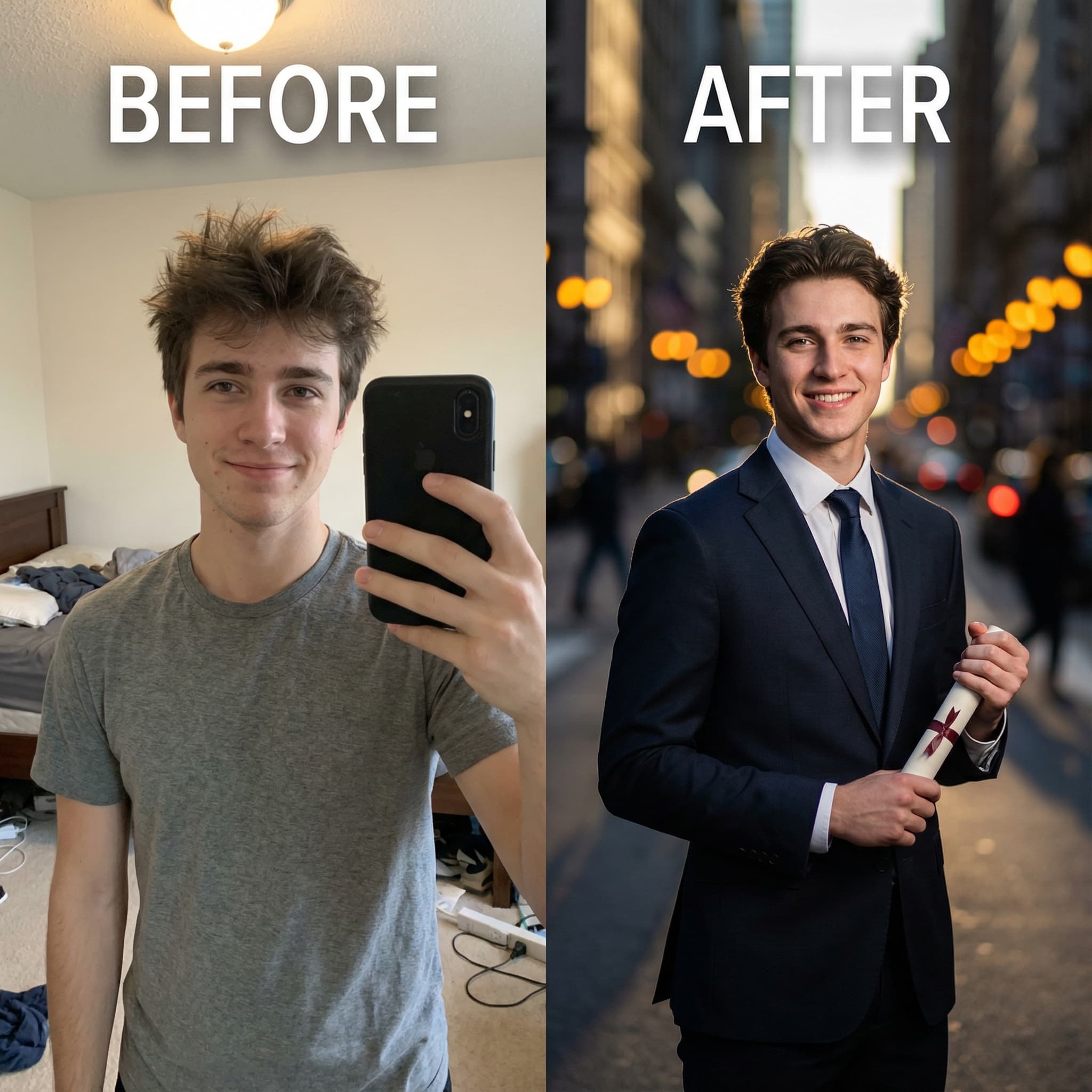 Senior Portrait Transformation